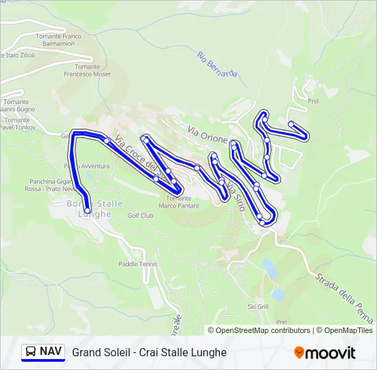 NAV Bus Line Map