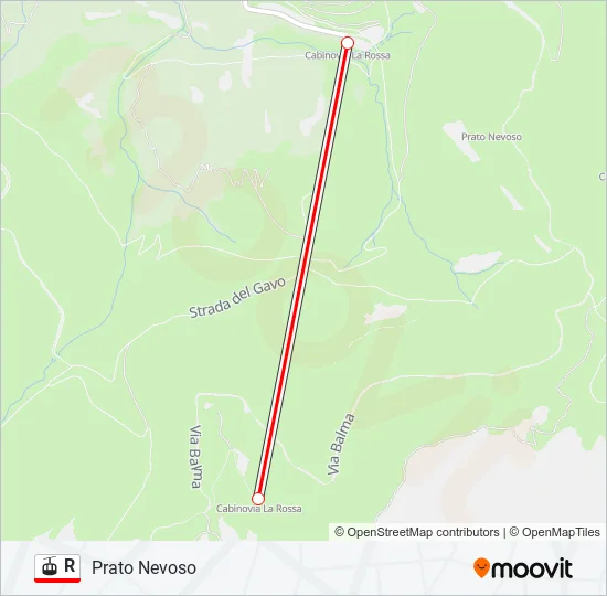 R Gondola Line Map