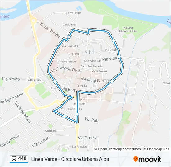 440 Bus Line Map