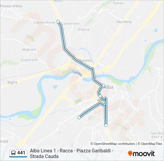 441 Bus Line Map