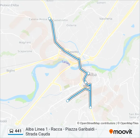 441 Bus Line Map