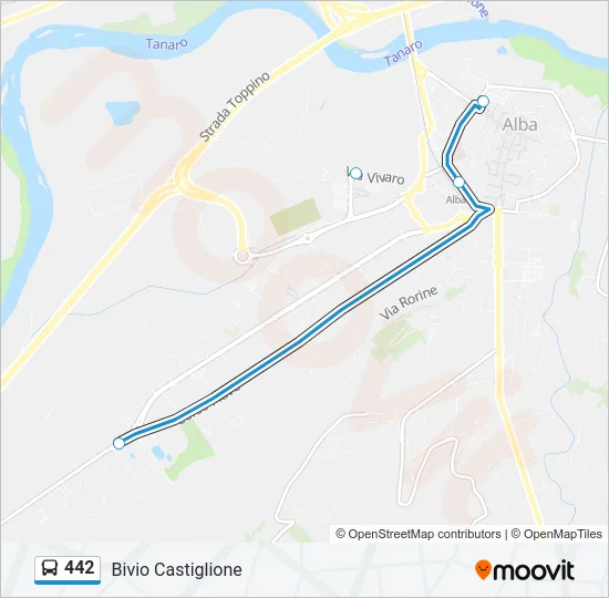 442 Bus Line Map