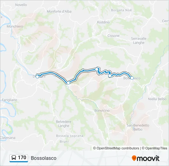 170 Bus Line Map