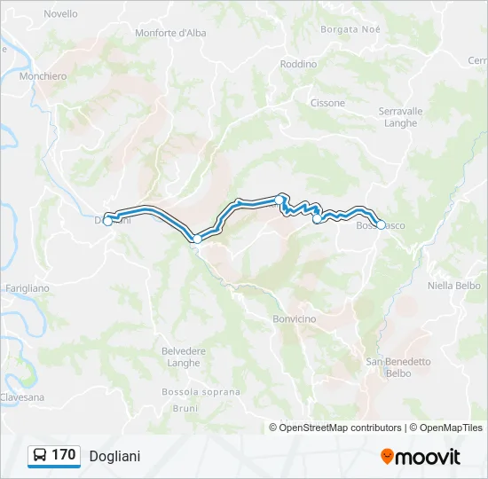 170 Bus Line Map