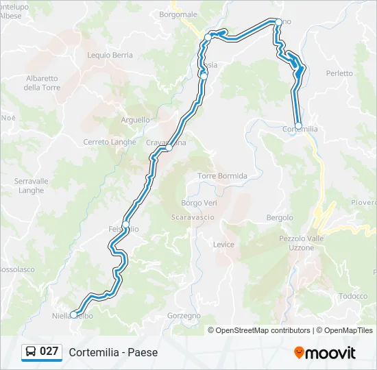 027 Bus Line Map
