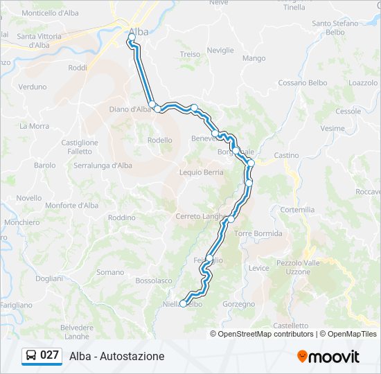 027 bus Line Map