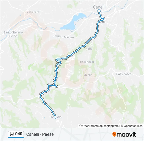 040 Bus Line Map