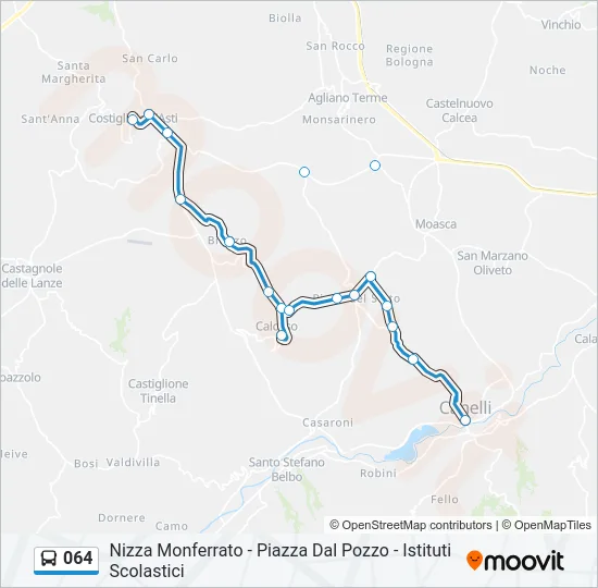 064 Bus Line Map