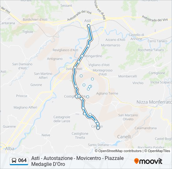 064 bus Line Map