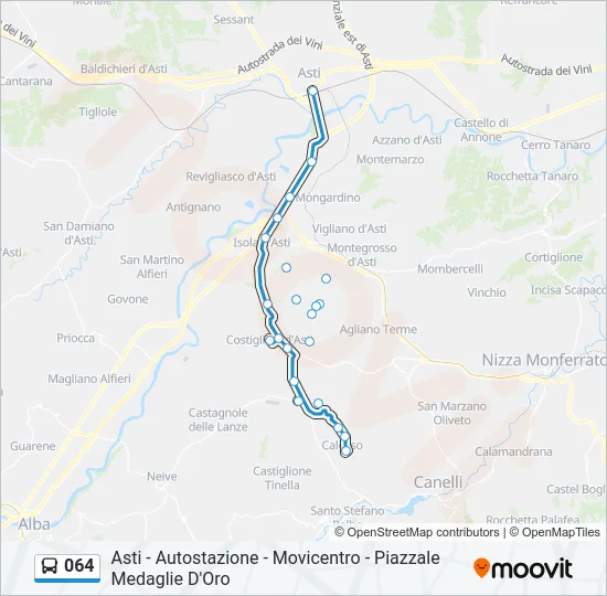 064 Bus Line Map