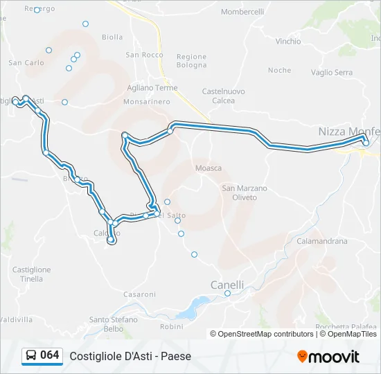 064 Bus Line Map
