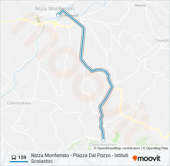 159 Bus Line Map