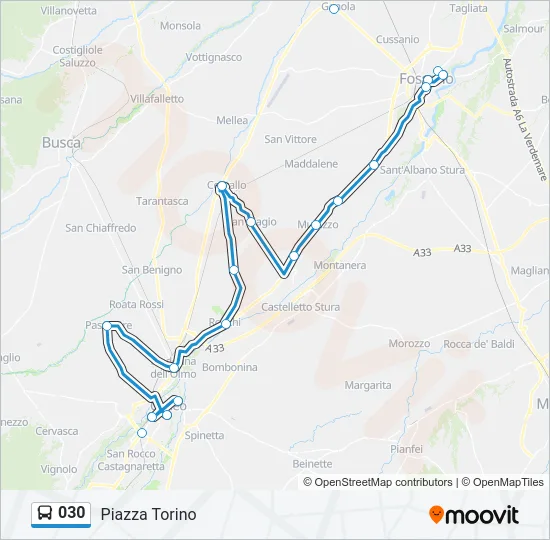 030 Bus Line Map