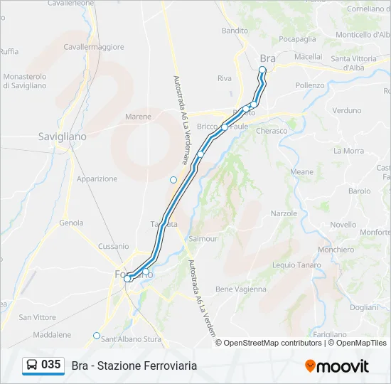 035 Bus Line Map