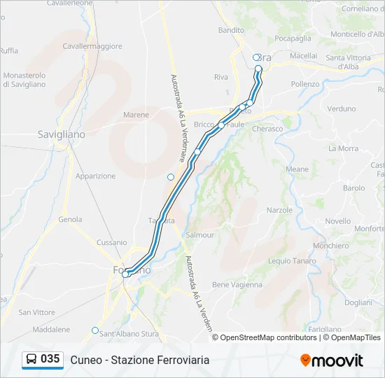 035 Bus Line Map