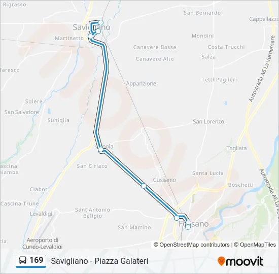169 Bus Line Map
