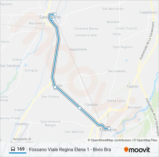 169 Bus Line Map