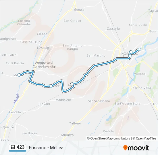 423 Bus Line Map