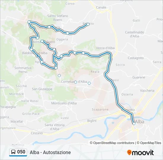 050 Bus Line Map