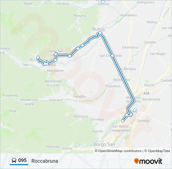 095 Bus Line Map