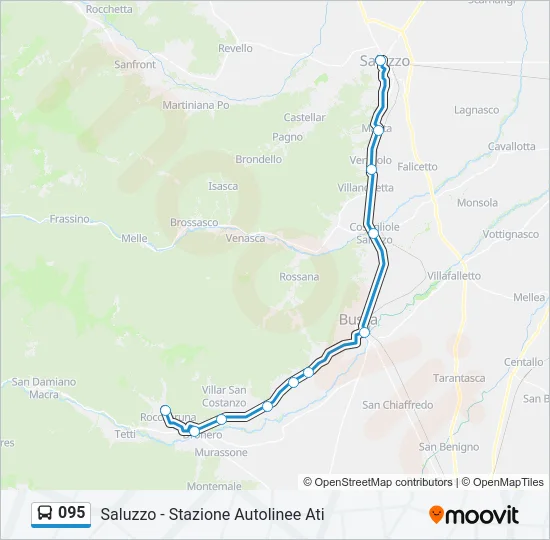 095 Bus Line Map