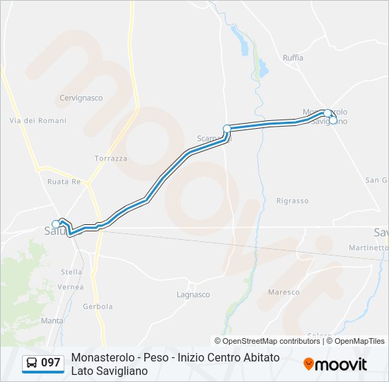 097 Bus Line Map