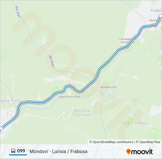 099 Bus Line Map