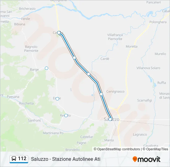 112 Bus Line Map