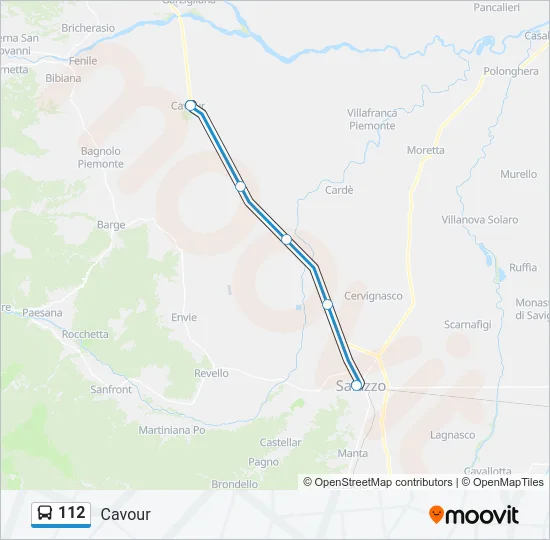 112 Bus Line Map