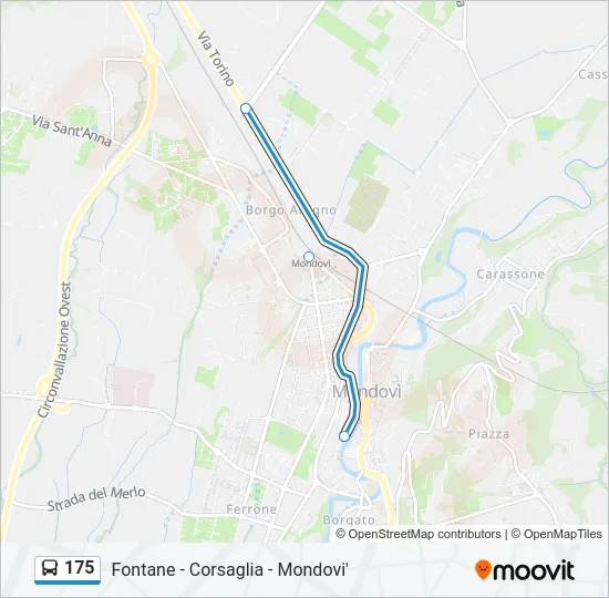 175 Bus Line Map