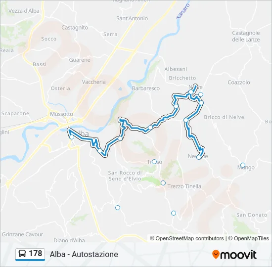 178 Bus Line Map