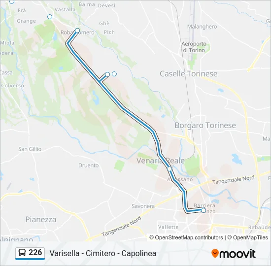 226 Bus Line Map