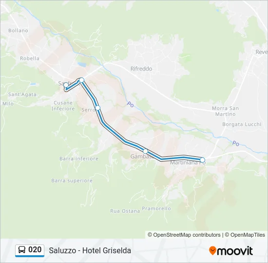 020 Bus Line Map