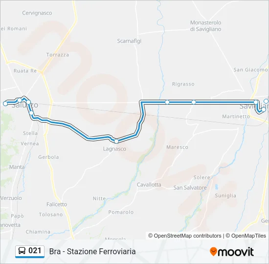 021 Bus Line Map