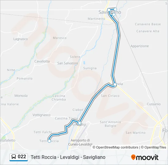 022 Bus Line Map