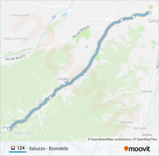 124 Bus Line Map