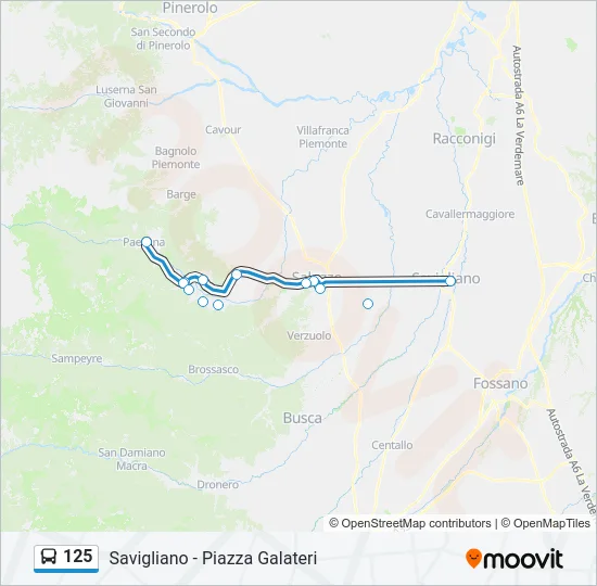 125 Bus Line Map
