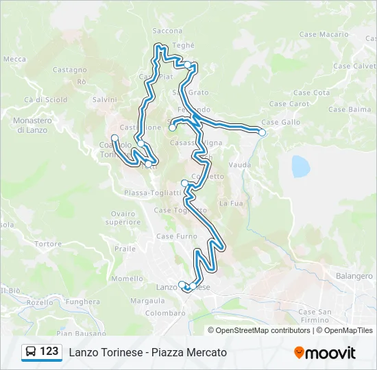 123 Bus Line Map