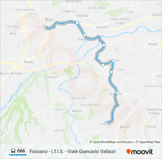 066 Bus Line Map