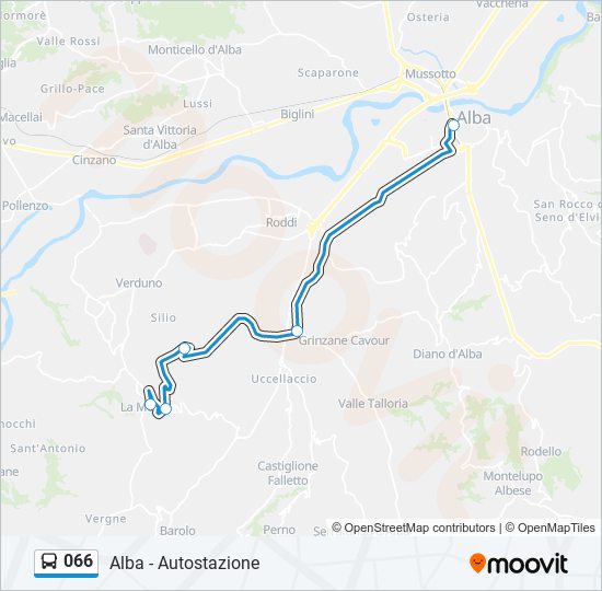 Percorso linea bus 066