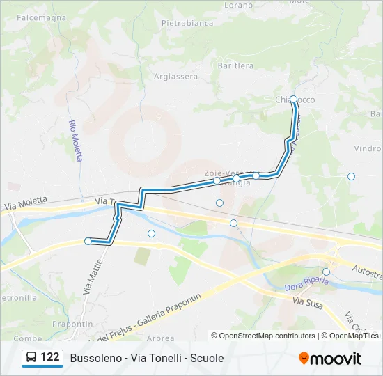 122 Bus Line Map