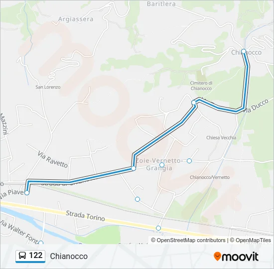 122 Bus Line Map