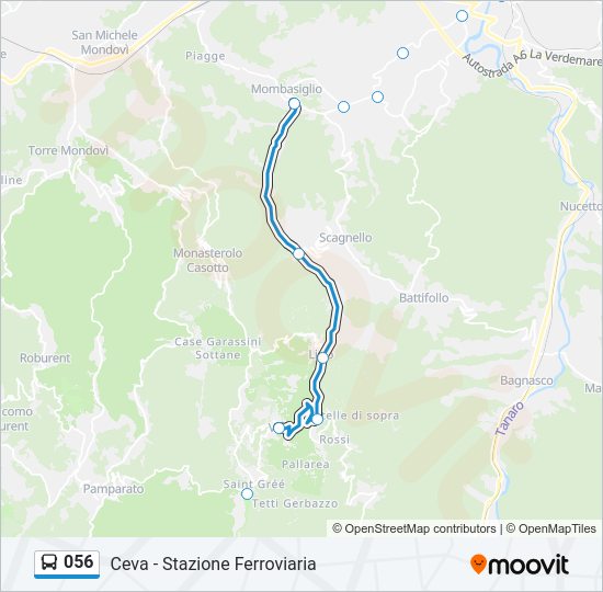 056 Bus Line Map