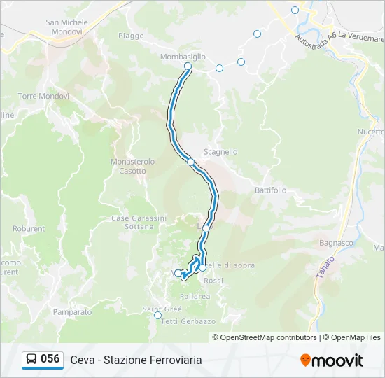 056 Bus Line Map