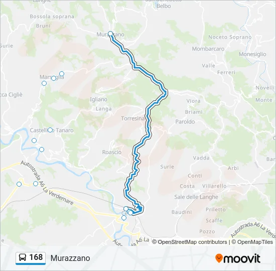 168 Bus Line Map