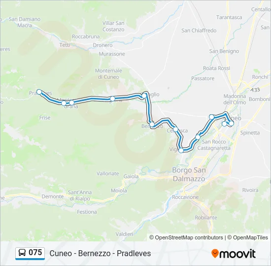 075 Bus Line Map