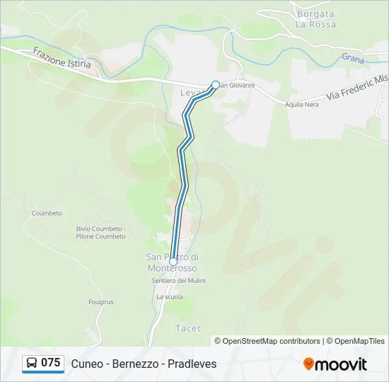 075 Bus Line Map