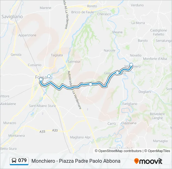 079 Bus Line Map