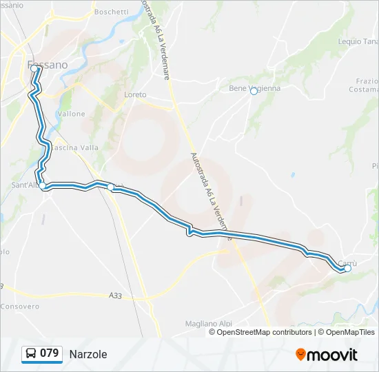 079 Bus Line Map