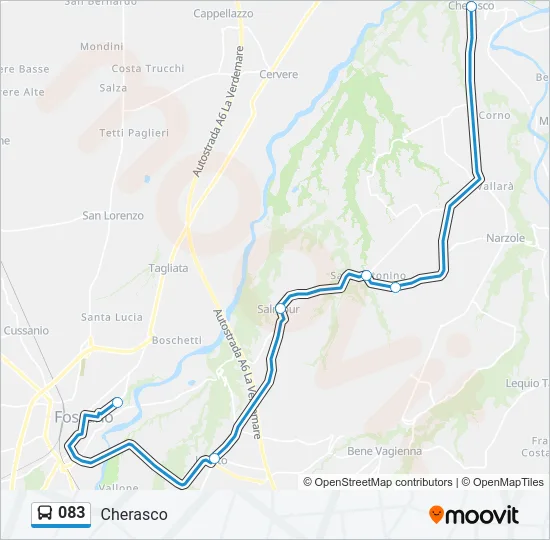 083 Bus Line Map